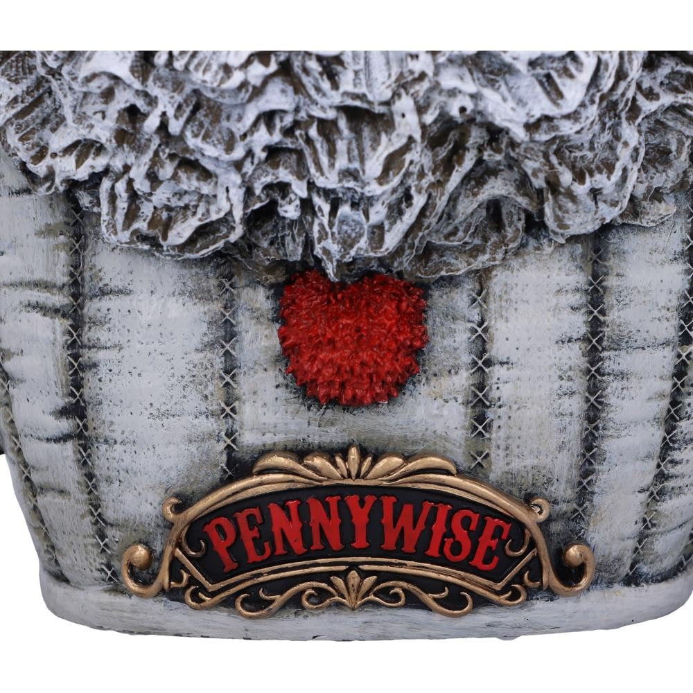 Nemesis Now Pennywise-Busto Oficial de IT Capítulo 2, Blanco, 30 cm