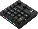 Glorious Gaming GMMK Macro Numpad - Cavo o wireless Bluetooth, alluminio premium, personalizz., cursore e manopola programmabili, RGB, switch lineari, 18 ABS Doubleshot Keycaps - Ardesia nera