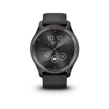 Garmin Vivomove Trend, Elegante Smartwatch Híbrido de 40 mm con Sofisticado Aspecto Analógico, Bisel de Acero Inoxidable y Funciones Inteligentes, Negro