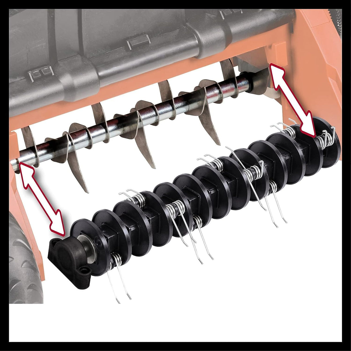 Einhell GE-SC 35/1 Li - Escarrificador Baterías sin Escobillas , 2x18 V (ancho de corte 35cm, hasta 400m² de jardín, sin batería) (ref. 3420650)