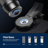 NEEWER 7X Lente Teleobjetivo con Clip Lente Teléfono Compatible con iPhone Samsung, 15 Elementos 12 Grupos 7X Aumento Lente Teléfono para Jaula Teléfono/Estuche/17mm Rosca Placa Trasera, LS-36 Pro