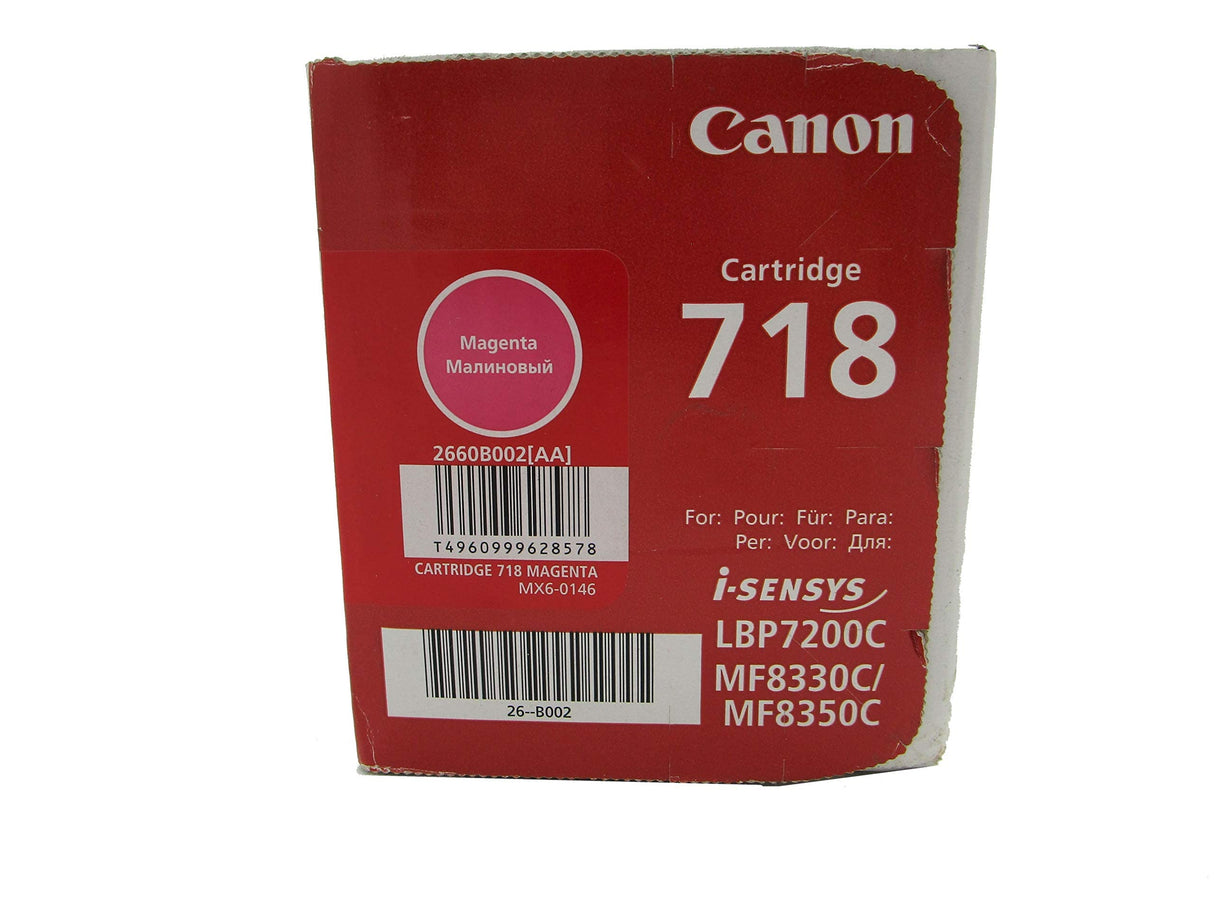 Canon 718 M Cartucho de toner original Magenta para Impresora Laser Isensys