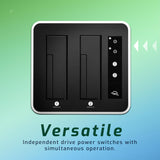 OWC Drive Dock USB-CD Solución de bahía de Unidad Dual, USB 3.1 Gen 2, para Mac y PC, (TCDRVDCK)