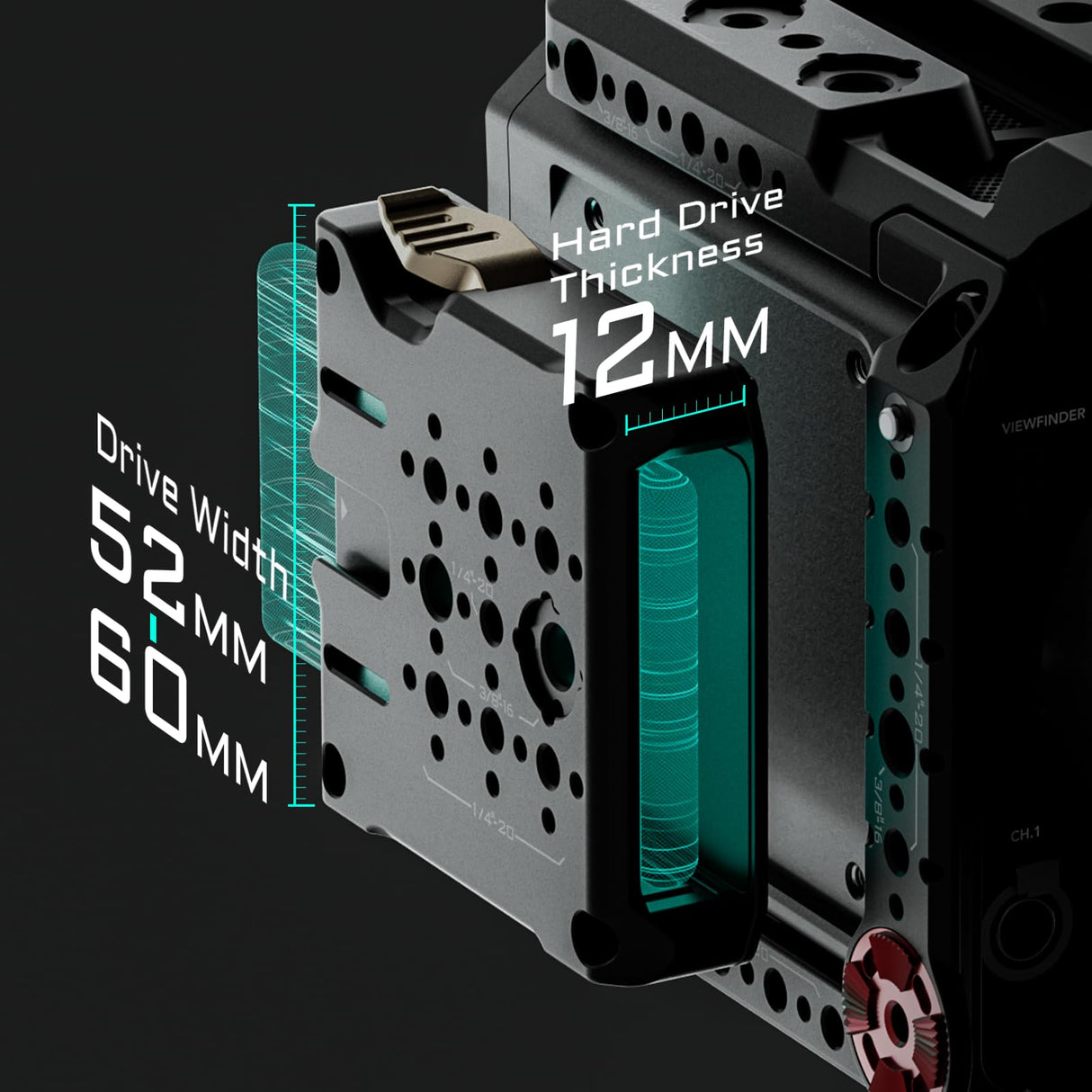 Tilta Pyxis - Jaula para cámara 6K Compatible con Pyxis 6K Pro Kit con Mango Superior, Placa Base, Placa de batería, Montaje en V ES-T21-B-V