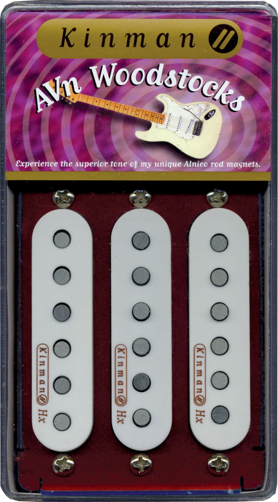 Kinman Pickup Set para Strat® Woodstock - Set de 3 - Blanco