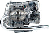 Franzis BME019 67009 0 BMW R 90 S Boxermotor originalgetreues Modell, Bausatz mit schaltbarem 5 Gang Getriebe, über 200 Teile und Begleitbuch, bunt