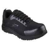 Skechers Ulmus SR Safety Toe, Zapatillas Hombre, Black/Charcoal, 46 EU