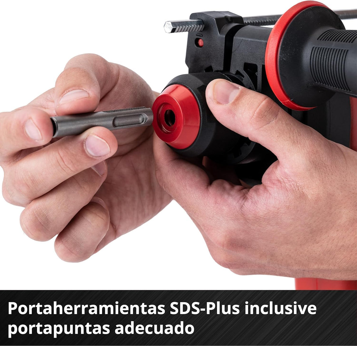 Einhell Kit Martillo perforador con batería HEROCCO+5 Power X-Change (iones de litio, 18 V, 2.2 J, 18 Nm, SDS-Plus, incl. batería 3,0 Ah, cargador, 3 brocas, cincel plano, cincel punta y E-Box)
