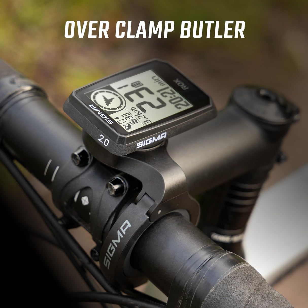Sigma ROX 2.0 Endurance Negro | 26 Horas de duración de la batería | Ciclocomputador inalámbrico | GPS y navegación con overclamp Incluido | Navegación GPS para Exteriores | Compatible con E-Bike