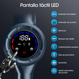 HAIMEEC Aspiradora Sin Cable 6 en 1, Motor de 120,000 RPM, MAX 50Min Filtro HEPA 5 Aspiradora con Pantalla Táctil, Cepillo Antienredos, Modo Antiacaros Aspirador de Mano, Adecuada para Pisos/Pelo
