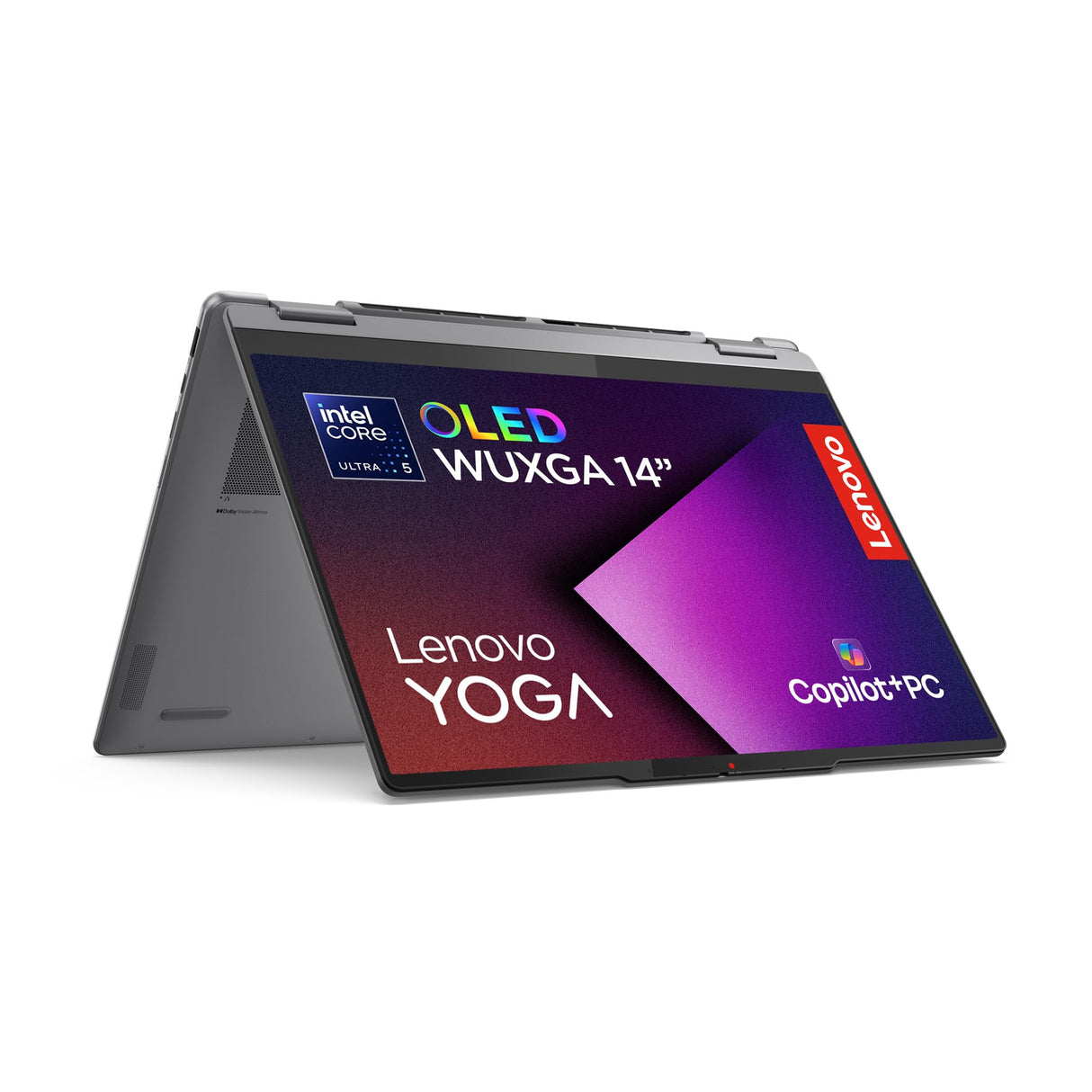 Lenovo Yoga 7 2-in-1 Gen 10 – Ordenador Portátil IA Convertible Táctil 14" OLED (Intel Core Ultra 5 226V, 16 GB RAM, 512 TB SSD, Wi-Fi 7, Win 11 Home, Copilot+ PC) Teclado QWERTY Español - Gris