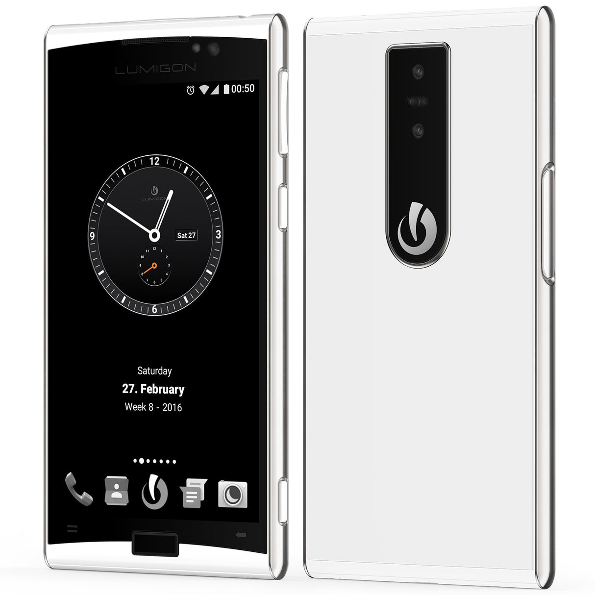 Lumigon - T3 White Steel. 128gb 128gb, 3 GB ram, Dual sim, t3-128gb-w (128gb, 3 GB ram, Dual sim HD 4.8 amoled, backtouch)