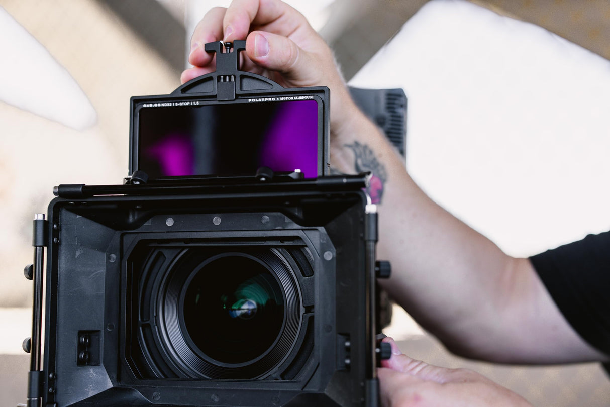 PolarPro - Filtro ND64-4x5.65 - Filtros Totalmente encapsulados - Densidad Neutra de 6 Pasos - Marco de Aluminio - Grabados de Filtro 100% visibles - Manipulación sin Huellas Dactilares