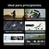 DJI Mini 4K Bundle, Dron Con Cámara 4K UHD, Menos de 249 g, Estabilización Cardán de 3 Ejes, Transmisión de Vídeo de 10Km, Retorno Automático, Resistencia al Viento, 1 Batería Para 31 min de vuelo, C0