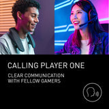 Panasonic SC-GNW10 SoundSlayer Altavoz Inalámbrico para Juegos con Micrófono con Cancelación De Ruido IA, 2.4 GHz, Sistema de 4 Altavoces, LED, USB-C, PC/PS4/PS5/Switch, Color Negro