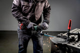 metabo Limas de cinta con batería BFVB LTX BL 90-18V, ancho de banda de lijado de 6 a 19 mm, motor sin escobillas, velocidad variable, brazo de lijado fino, trabajo en metal, para un lijado preciso