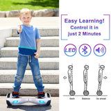 Hoverboard for kids, hoverboard with Bluetooth speaker, powerful dual motor, LED lights, best choice for kids