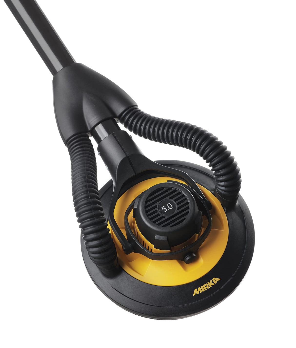 Mirka LEROS - Lijadora excéntrica de pared y techo con flexibilidad de 180° (225 mm de diámetro) y bolsa de transporte, 4000-8000 rpm