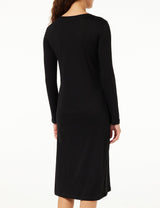 Armani Exchange Vestido Informal para Mujer, sostenible, Tacto Suave, Negro, XS