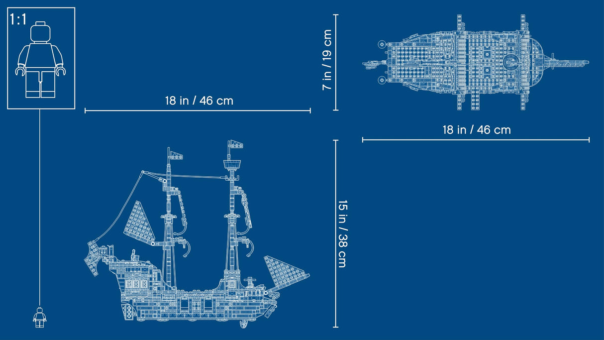 LEGO Creator 3-en-1 Barco Pirata, Isla Calavera o Taberna, Juego Creativo de Construcción con Tiburón de Juguete y Mini Figuras, Regalo para Niños y Niñas de 9 Años o Más 31109