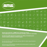 Amig - Pack de 15 Cintas de Balizamiento - Para Señalización y Advertencia de Peligro - Resistentes al Agua y Flexibles - Polietileno de Baja Densidad LDPE - 70mm x 500m - Cinta Rojo y Blanco