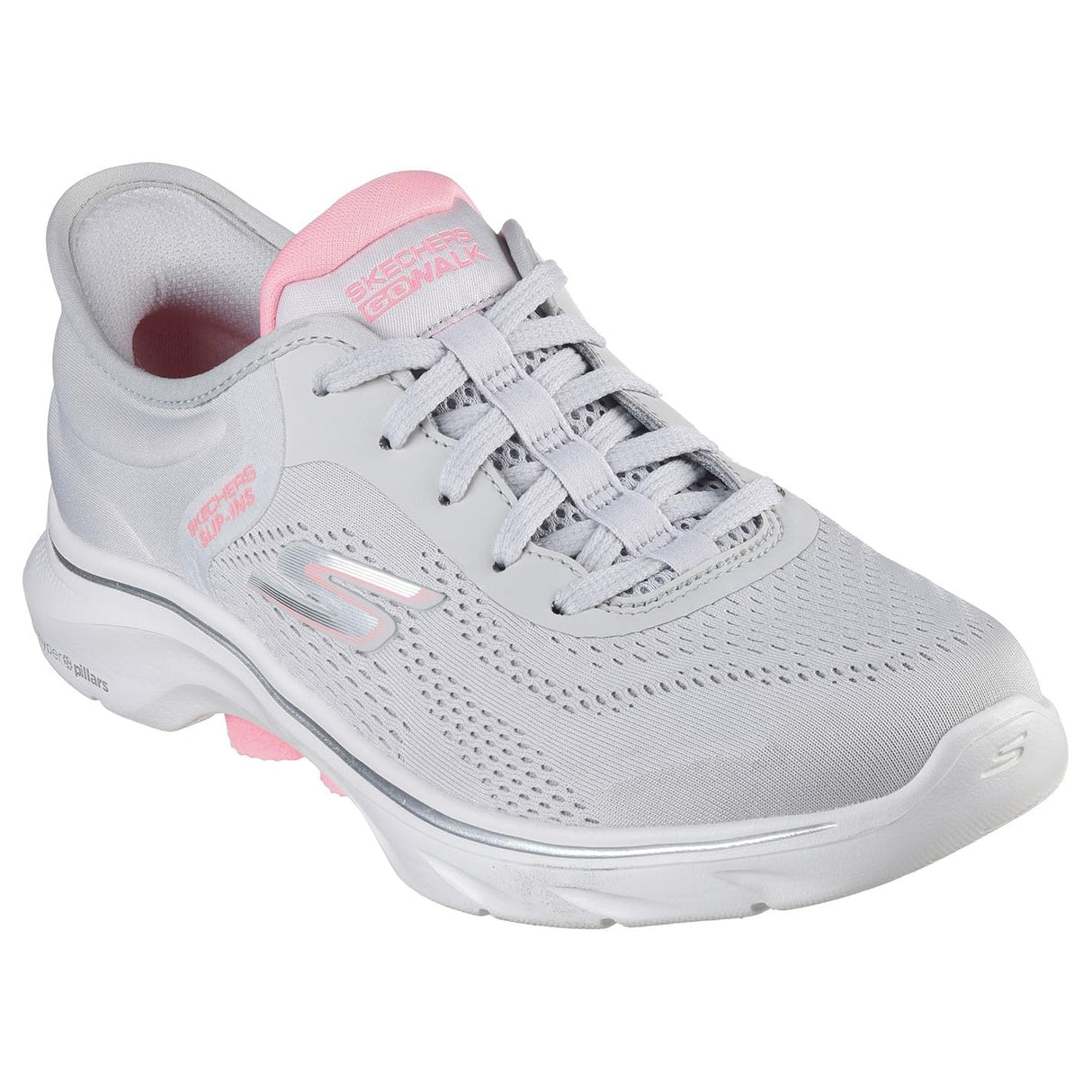 Skechers GO Walk 7 Valin para Mujer, Gray, 39 EU