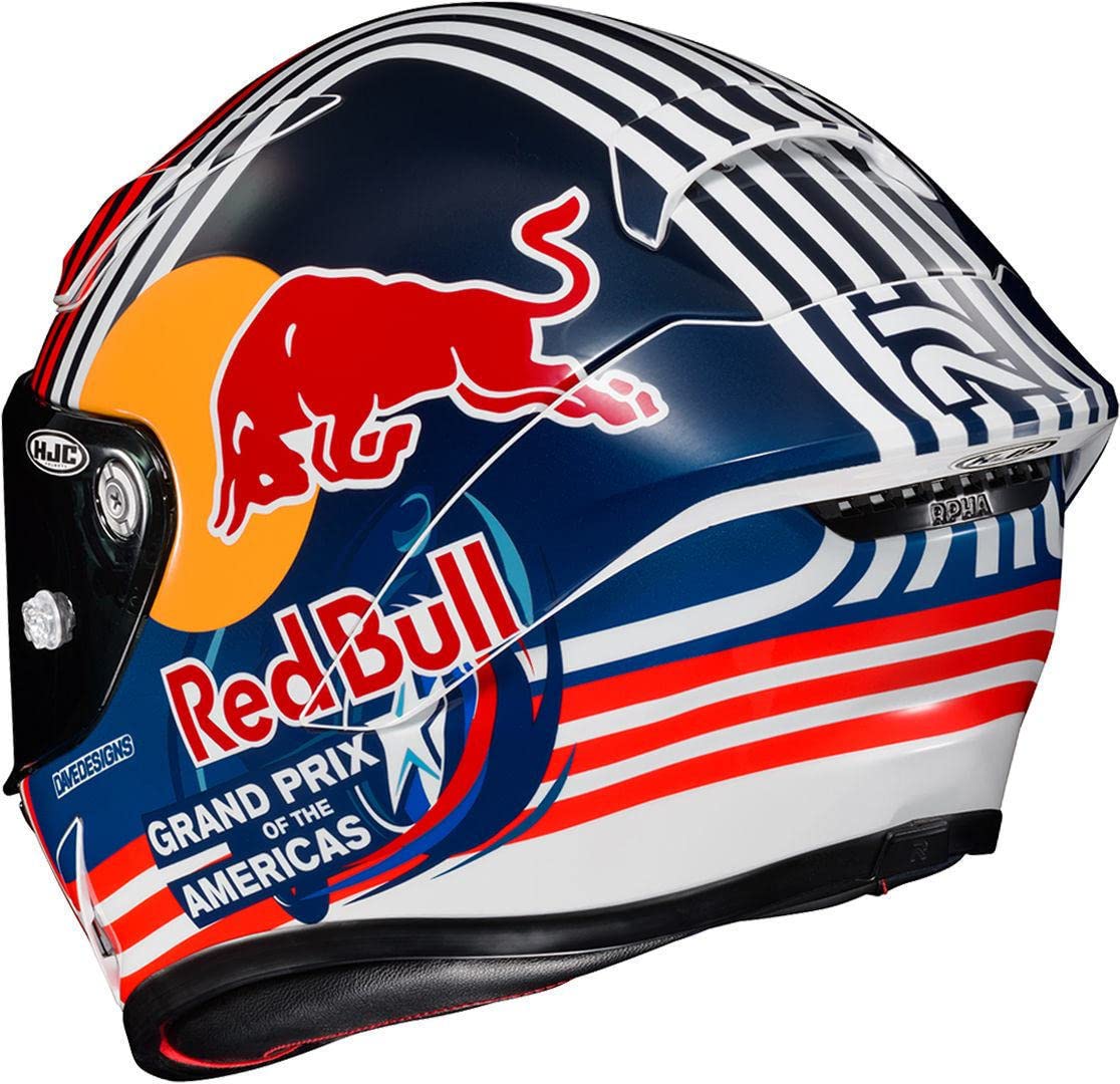 HJC Helmets, Helmet Rpha1 Red Bull Austin Gp White/Blue/Red, S