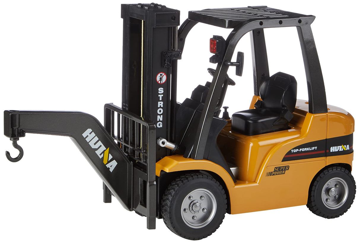 Amewi- Carretilla elevadora 1:10, Metal Fork Lift 2,4 GHz, Sonido Modelo de Control Remoto, Multicolor (22313)