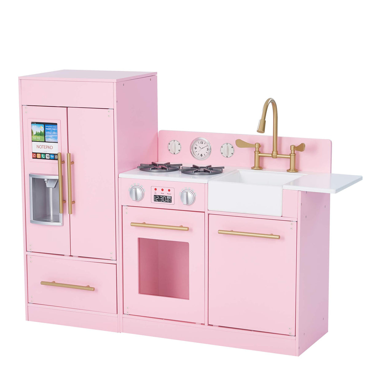 Rosa Cocina de Juguete de Madera de Teamson Kids Horno Niños TD-12302P