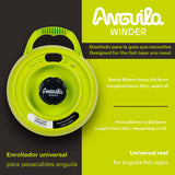 Anguila Max | Winder | Enrollador Universal | Color Negro | Diámetro desde 3 hasta 4,5mm | Hasta 32 metros