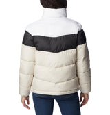 Columbia Puffect Color Blocked Jacket Chaqueta, Mujer, Piedra Oscura, Negro, Blanco, S