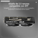ASUS Dual GeForce RTX 5060 8 GB GDDR7 OC Edition Tarjeta gráfica (PCIe 5.0, 8 GB GDDR7, DLSS 4, HDMI 2.1b, DisplayPort 2.1b, diseño de 2,5 Ranuras, diseño de Ventilador Axial-Tech, tecnología 0dB)