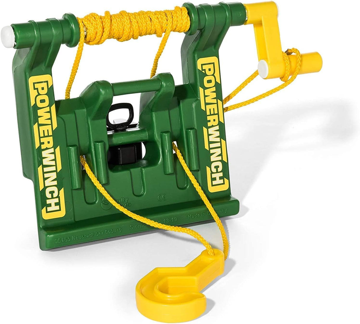 Rolly Toys RollyFarmtrac John Deere 710454 - Juego de 3 Piezas con Cargador Frontal, cabrestante y luz Intermitente (3 Piezas, Tractor a Pedales para niños a Partir de 3 años, Incluye Accesorios)
