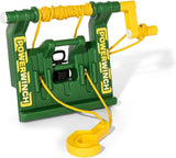 Rolly Toys RollyFarmtrac John Deere 710454 - Juego de 3 Piezas con Cargador Frontal, cabrestante y luz Intermitente (3 Piezas, Tractor a Pedales para niños a Partir de 3 años, Incluye Accesorios)