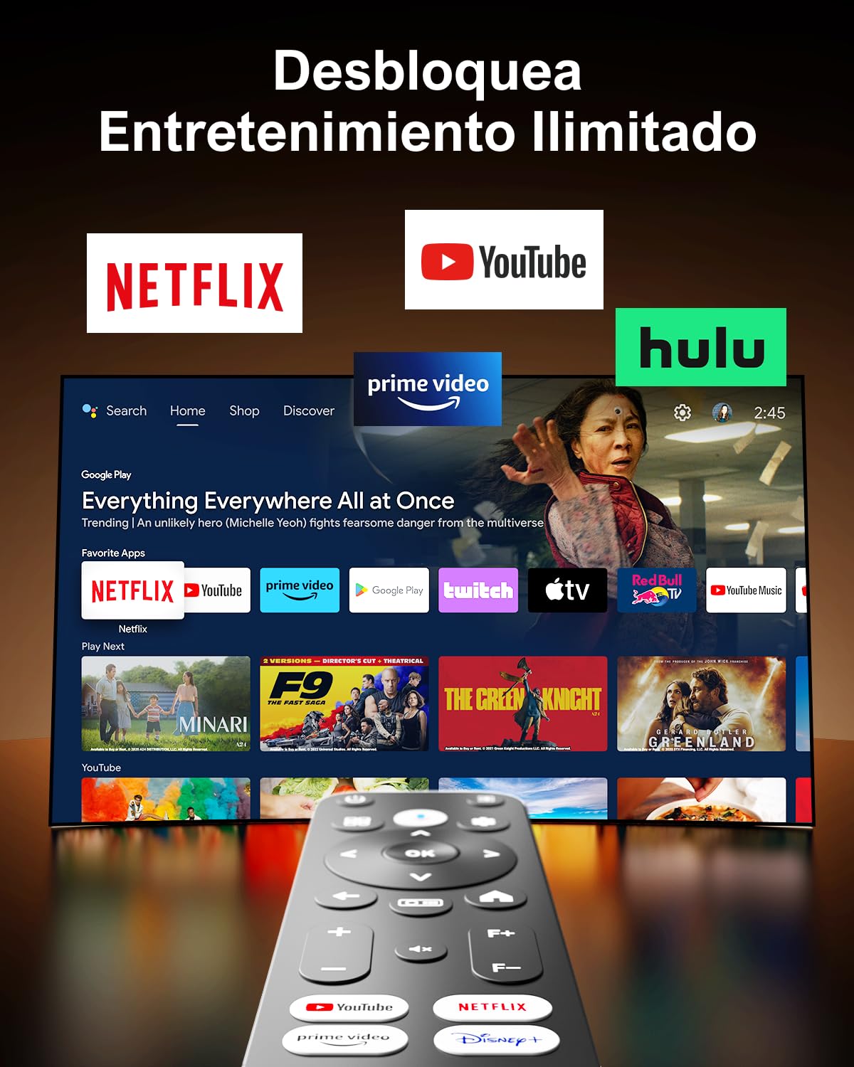 ULTIMEA Proyector con Dolby Audio, Soporte 4K y Netflix, Android TV 11.0, Diseño de Soporte Gimbal 90° Libre, 600 Lúmenes ANSI, Bluetooth, Nova C40