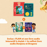 Lunii - Juego de Reproductor FLAM para niños de 7 a 11 años-2 Libros interactivos incluidos- Caja de Historias Fabricada en Francia, 3760361141886