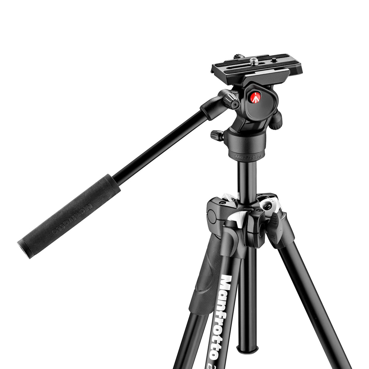 Manfrotto MK290LTA3-V Universal - Trípode, rótula 2 Way - vídeo, 1.8 kg, aluminio, negro, 59.5 cm