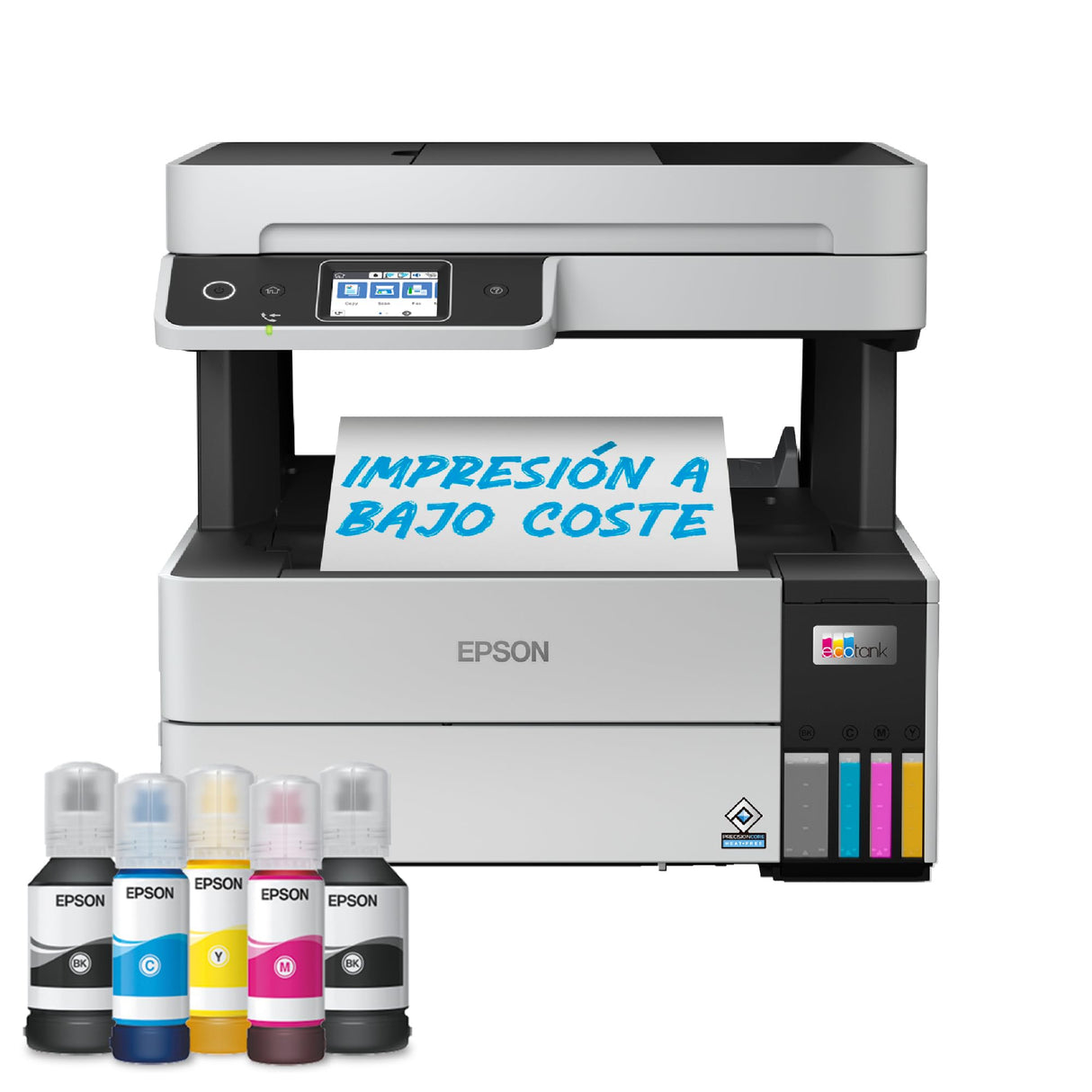 Epson EcoTank ET-5170, Impresora Alto Rendimiento Wifi A4 Multifunción con Impresión Doble Cara Automática, Imprime / Escáner / Copiadora / Fax