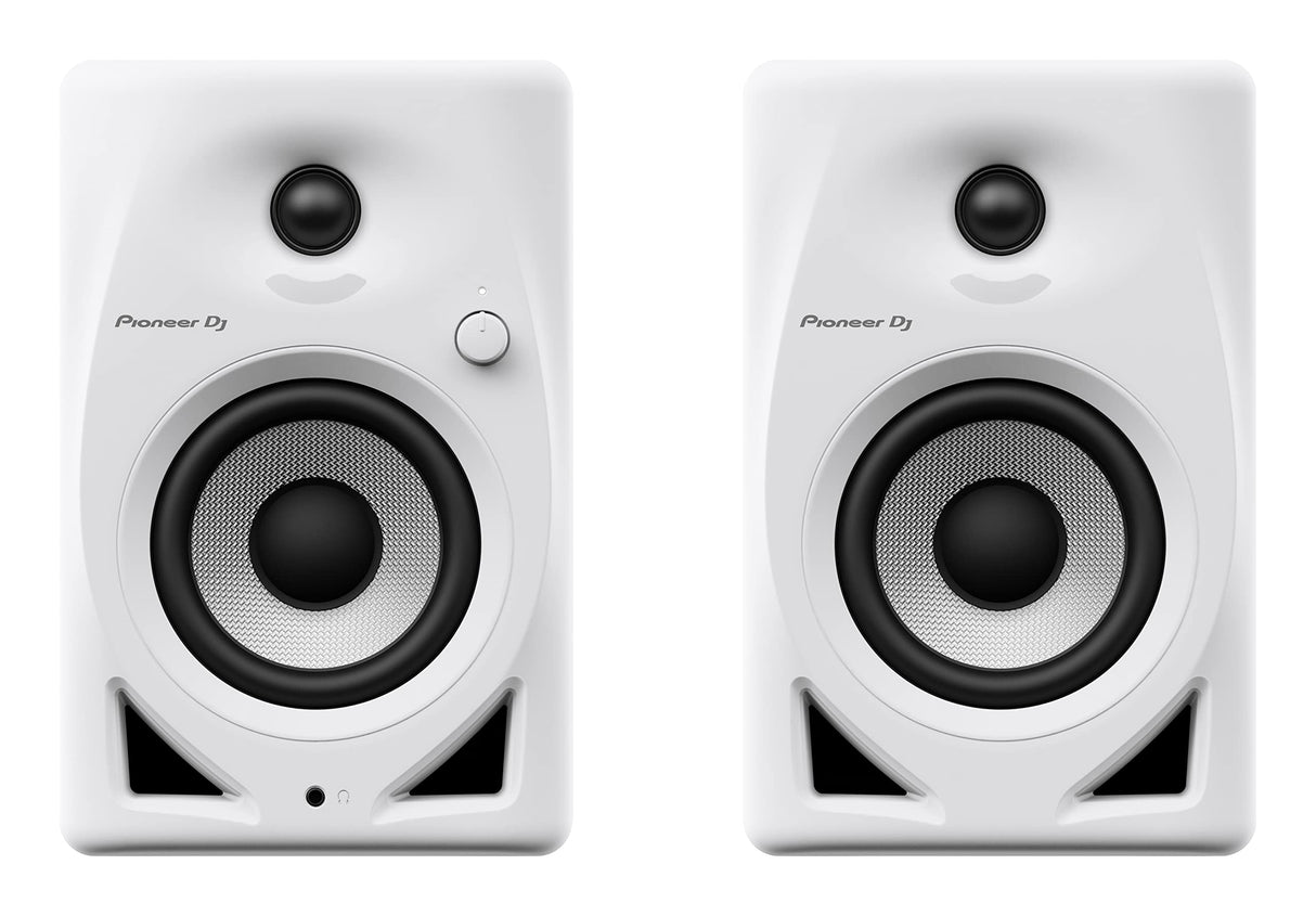 Pioneer DJ ® DM-40D-W Sistema Monitor de escritorio, Blanco, Cableado, Altavoz de 4''
