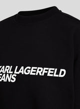 KARL LAGERFELD JEANS, para Mujer, Sudadera Normal con el Logotipo Essential, Negro, Extrapequeños