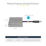 StarTech.com Adaptador de Vídeo Externo USB 3.0 a 4 Puertos HDMI - Conversor Windows - (no compatible con Mac/ChromeOS/Linux)