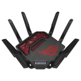 ASUS ROG Rapture GT-BE19000 - Router Gaming WiFi 7 tribanda (802.11be), 320 MHz y 4096-QAM, MLO, Dos Puertos 10G, AI WAN, Gaming Network, Aura RGB, AiMesh, Seguridad de Red, VPN, Guest Network Pro