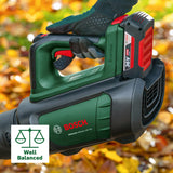 Bosch Soplador de Hojas Bosch AdvancedLeafblower 36V750 (batería de 2.0 Ah, Sistema de 36 voltios, para Eliminar Hojas Rebeldes en áreas Grandes, Peso: 3,5 kg)