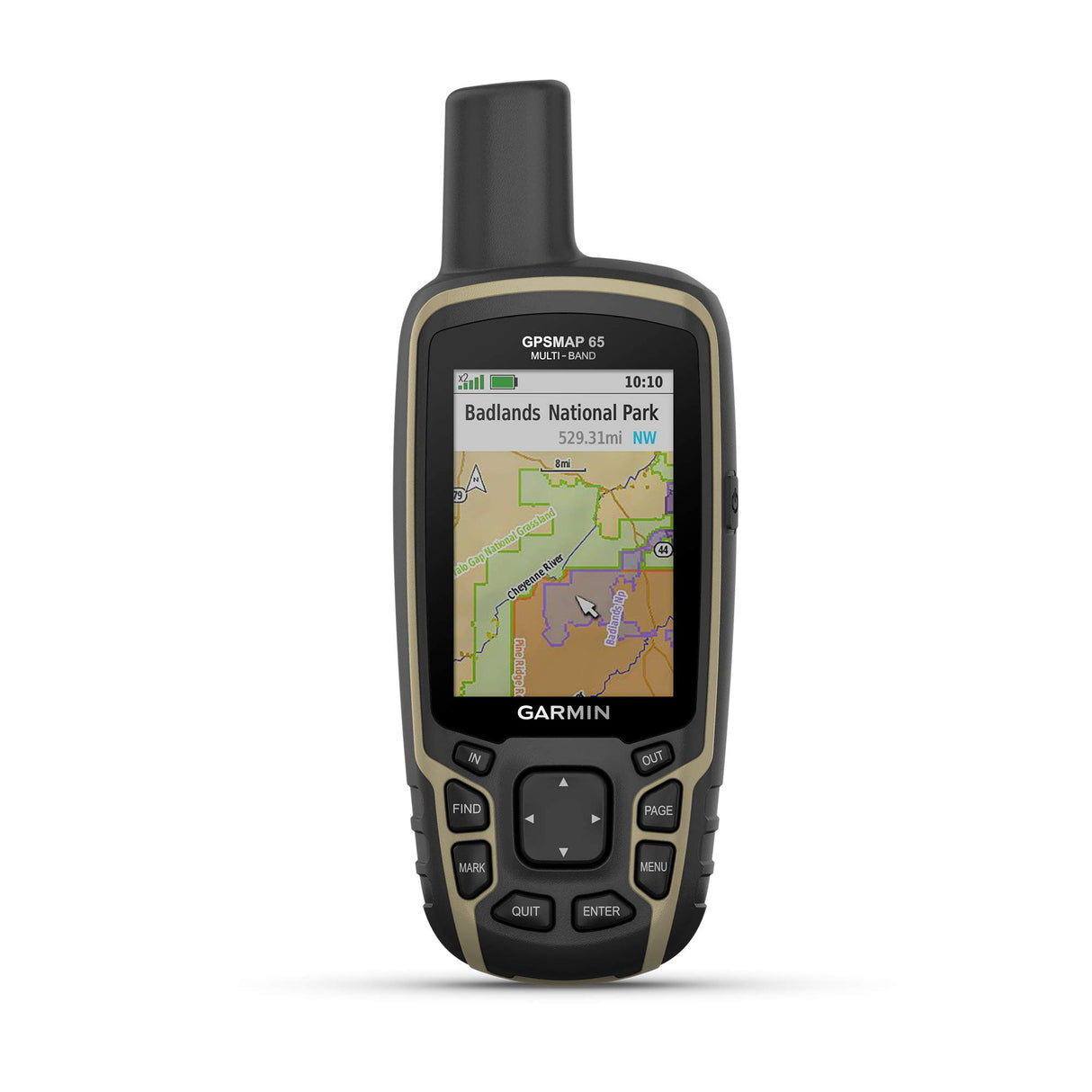 Garmin GPSMAP 65 - GPS de Mano Resistente con sensores de navegación y mapas TopoActive de Europa