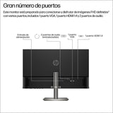 HP 527da - Monitor 27" FHD (1920x1080, IPS, 100Hz, 5 ms, 99% sRGB, 300 Nits, Contraste 1500:1, Altura e Inclinación Ajustables, Altavoces Integrados, Low Blue Light) Negro con Soporte Gris Metálico