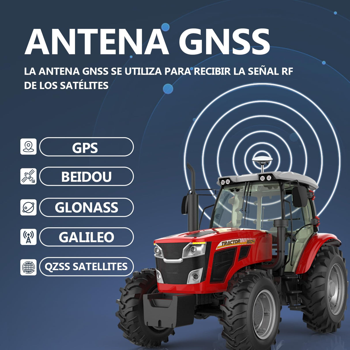 Navegador Agrícola GPS para Tractor de 7 Pulgadas Adecuado para Labranza y Siembra de Actividades Agrícolas Navegador GPS de Posicionamiento Automático