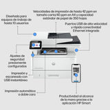 HP Impresora multifunción HP Laserjet Pro 4102fdn (Impresión Doble Cara Automática, Scanner, Fax, Red Gigabit Ethernet, USB 2.0, 1 Host USB, HP Smart App, Apple AirPrint, Mopria), Blanca y negra