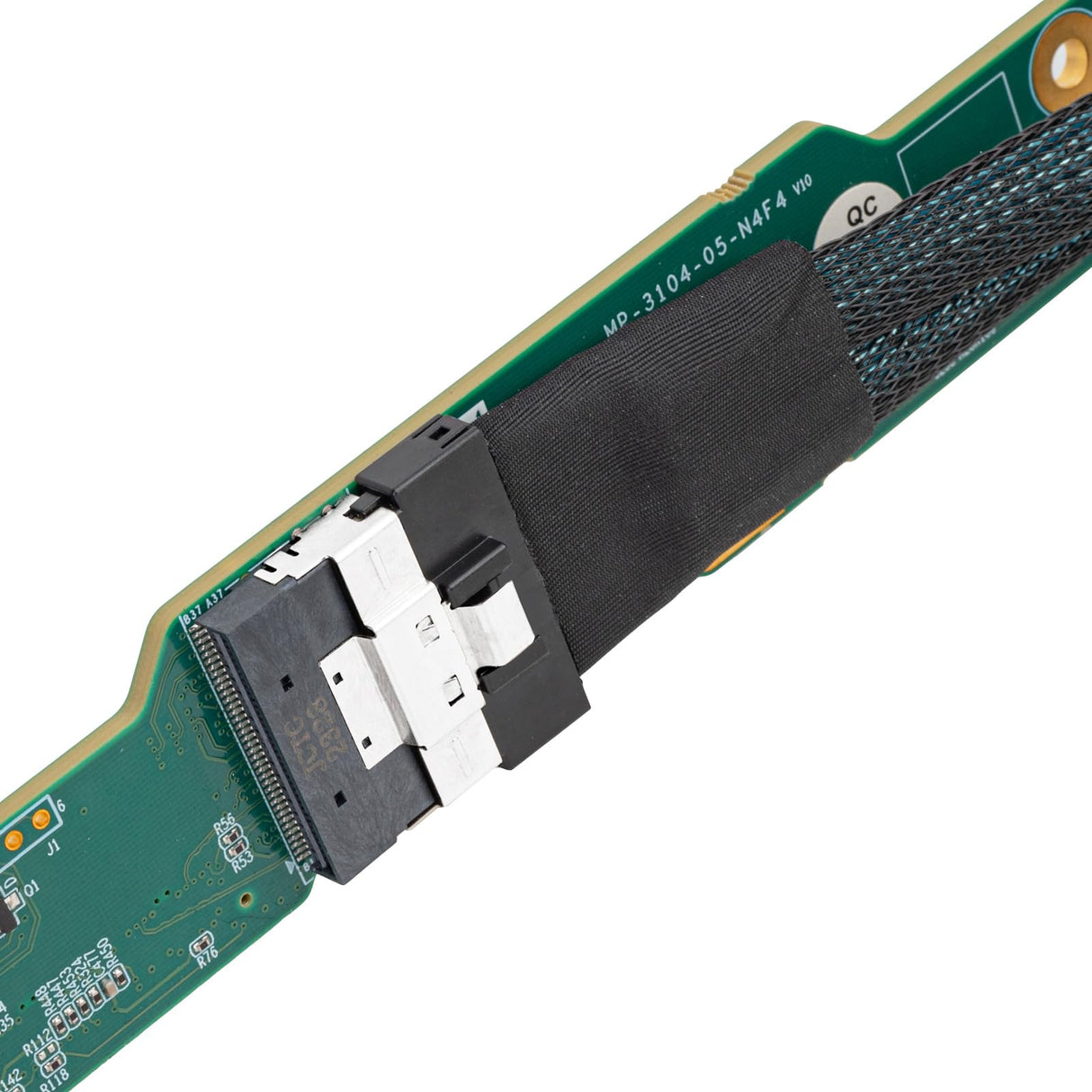 SilverStone Technology SST-RAC-BP-304N, Backplane de Servidor de 4 bahías 2,5"/3,5" con Soporte para SSD U.2,Admite hasta 4 SSD PCIe Gen 4 NVMe U.2 (SFF-8639),