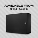 Seagate Expansion Desktop 24TB, Unidad De Disco Duro Externa HDD, 3.5 Pulgadas, USB 3.0, PC & Notebook, Rescue Services (STKP24000400)