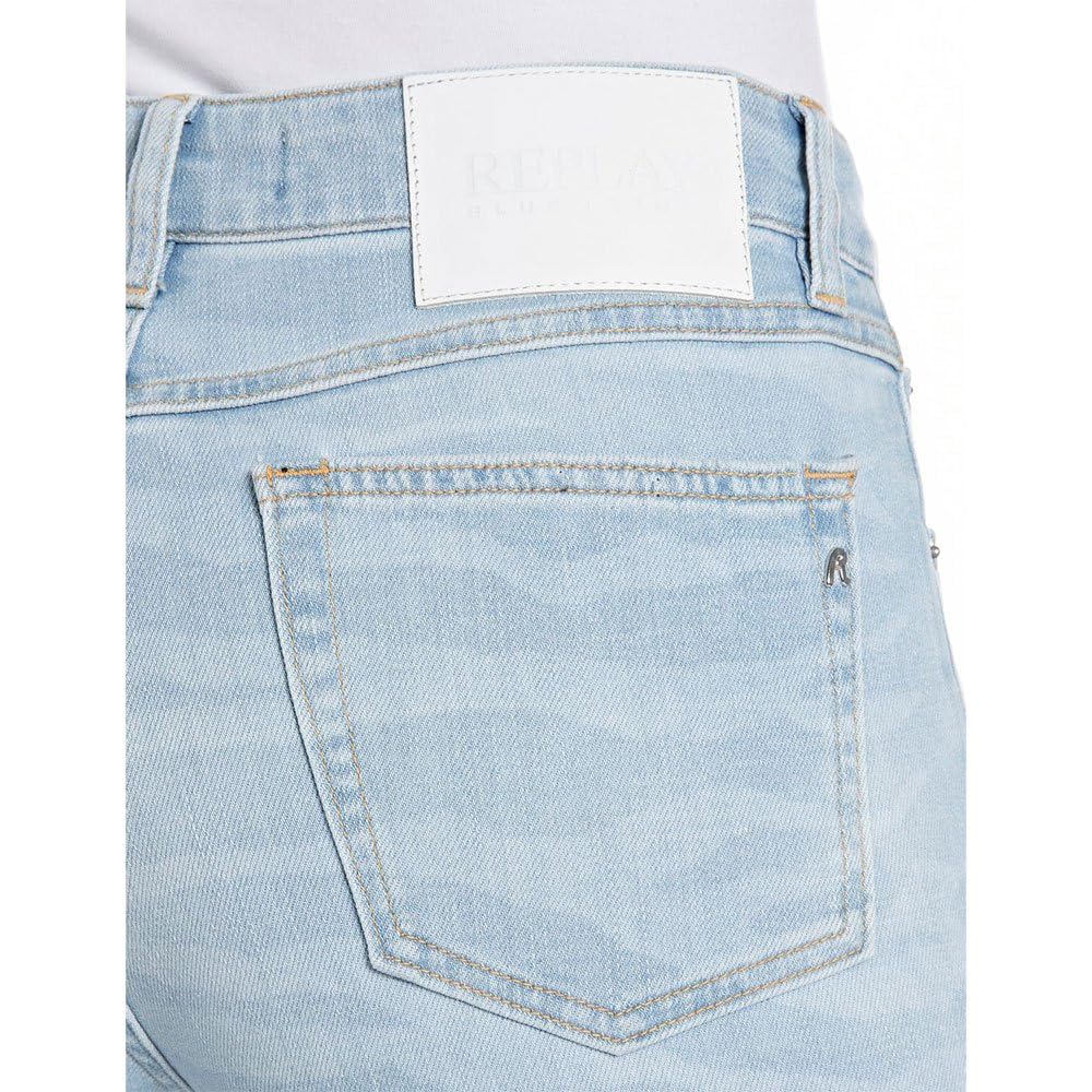 REPLAY WB489 Sharljn Comfort, Vaqueros confeccionados en denim confort para mujer, Azul (Light Blue 010), 25W / 30L